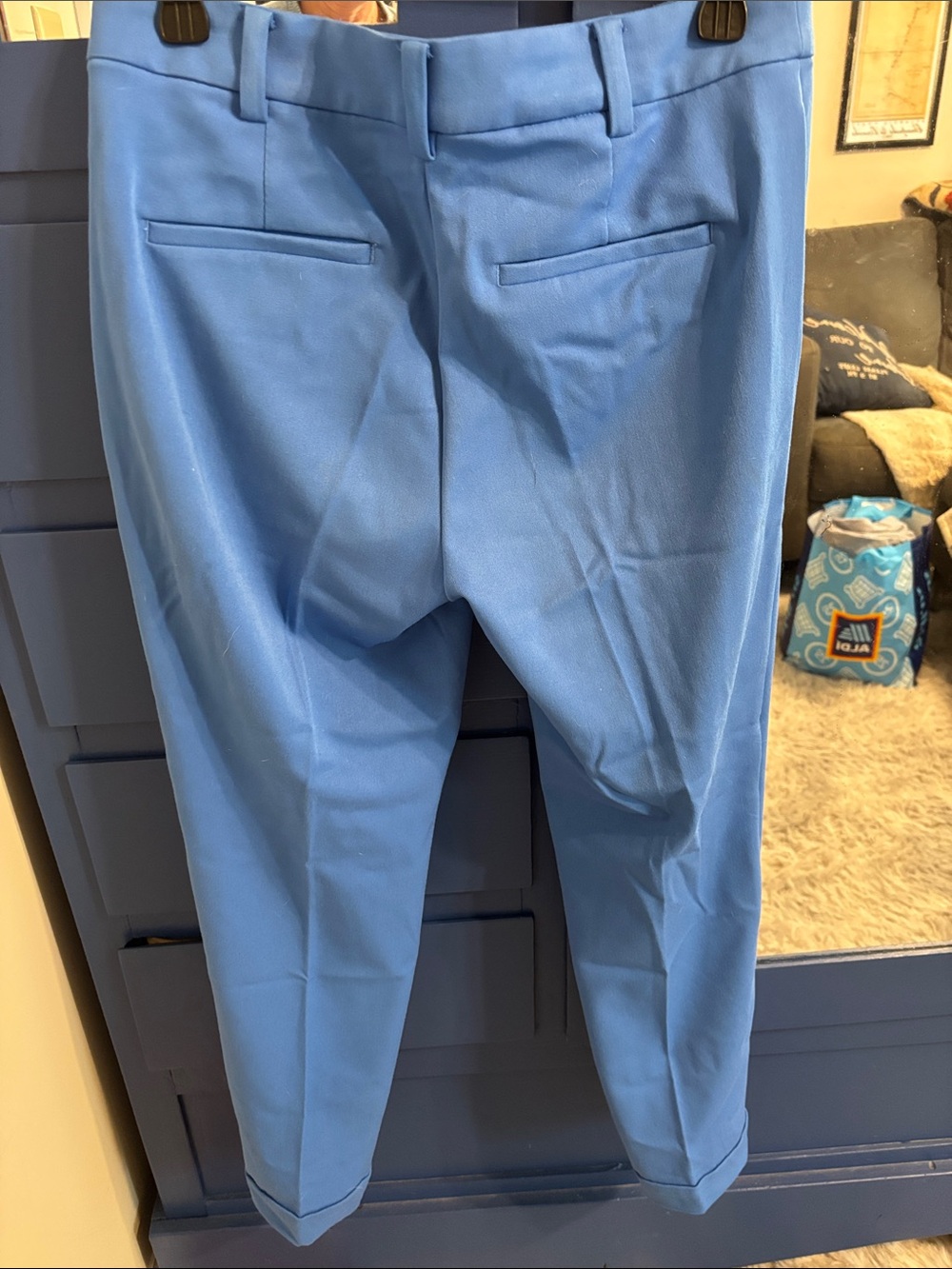 Loft Blue Tailored Dress Pants - Sz 4 - Picture 5 of 11